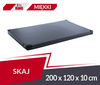 Materac gimnastyczny 200 x 120 x 10 cm skaj R60 szary