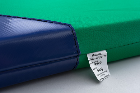 Pokrowiec na materac gimnastyczny 200 x 120 x 10 cm skaj zielony
