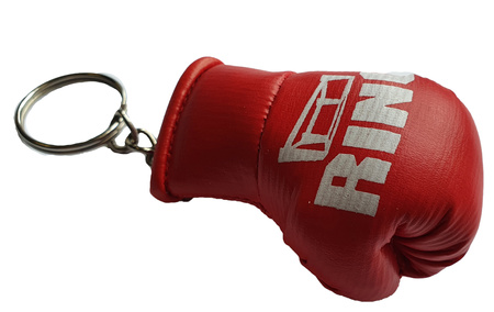 Brelok do kluczy rękawice bokserskie RING czerwony