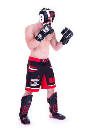 Rękawice bokserskie skórzane Competition Black