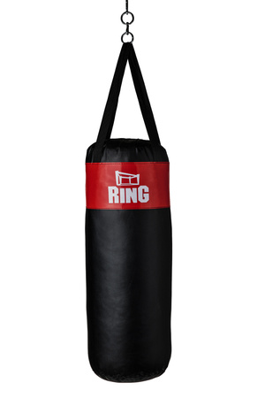 Zestaw bokserski dla dzieci: worek 80 x 30 cm 10 kg czarny + mocowanie + rękawice Fire