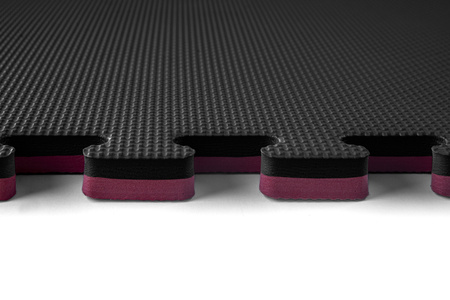 Mata puzzle Eco-Line 100 x 100 x 2 cm czarno czerwona