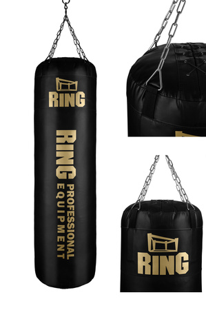 Worek bokserski 160 x 40 cm 50 kg złote logo