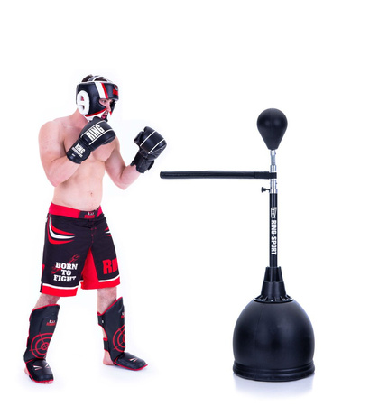 Gruszka bokserska refleksówka stojąca z ramieniem sparbar