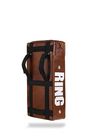 Tarcza prosta treningowa 60 x 30 x 15 cm skóra skórzana brązowa