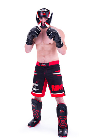 Rękawice bokserskie skórzane Competition Black