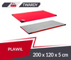 Materac gimnastyczny 200 x 120 x 5 cm PVC T120 + antypoślizgowy czerwony