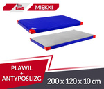Materac PVC Plawil 200 x 120 x 10 R60 + antypoślizgowy niebieski