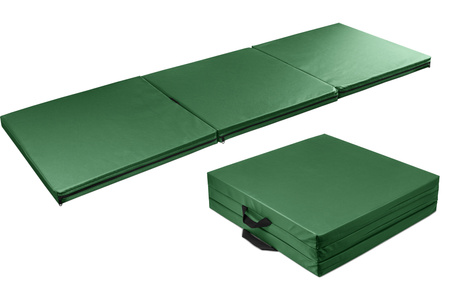 Materac składany 180 x 60 x 5 cm zielony