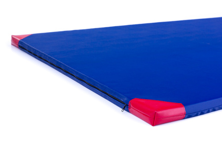 Pokrowiec na materac gimnastyczny 200 x 120 x 10 cm skaj niebieski