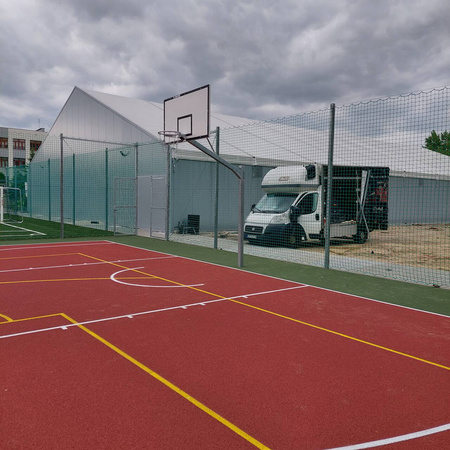 Piłkochwyt 4m stalowy cynkowany