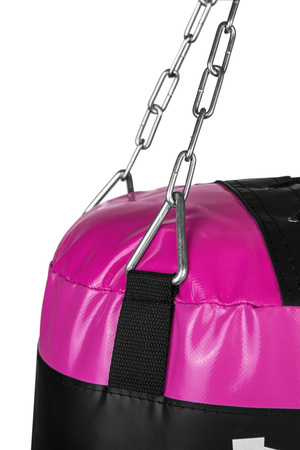 Worek bokserski Super 120 x 35 cm 25 kg różowy