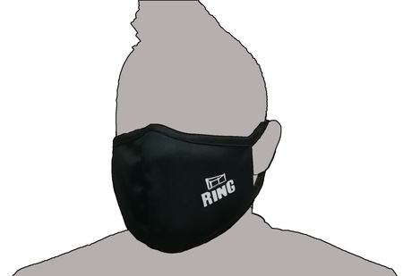 Maska na twarz bawełniana wielorazowa czarna