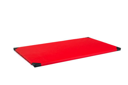 Pokrowiec na materac gimnastyczny 200 x 120 x 10 cm skaj czerwony