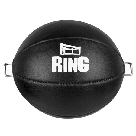 Gruszka bokserska refleksówka skórzana czarna