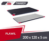 Materac gimnastyczny 200 x 120 x 5 cm PVC T120 + antypoślizgowy czarny
