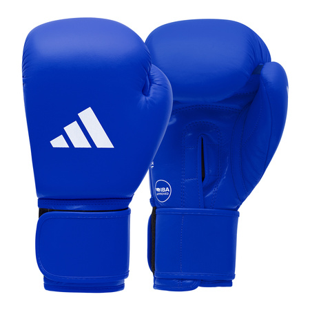 Rękawice bokserskie niebieskie Adidas IBA