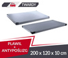Materac gimnastyczny PVC 200 x 120 x 10, Twardszy R90 + antypoślizgowy szary