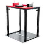 Stół do armwrestlingu składany z blachą skóra naturalna