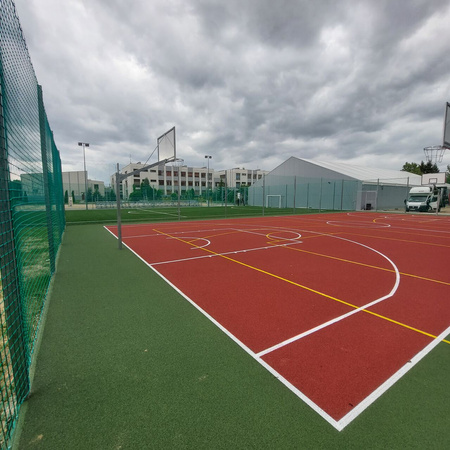 Piłkochwyt 4m stalowy cynkowany