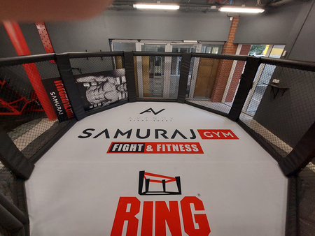 Profesjonalna klatka MMA podłogowa 8 x 8 m