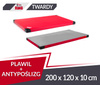 Materac PVC 200 x 120 x 10, twardszy R90 + antypoślizgowy czerwony
