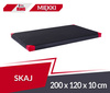 Materac gimnastyczny 200 x 120 x 10 cm skaj R60 czarny