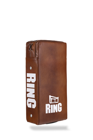 Tarcza prosta treningowa 60 x 30 x 15 cm skóra skórzana brązowa