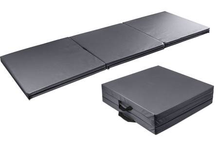 Materac składany 180 x 60 x 5 cm szary