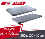 Materac PVC Plawil 200 x 120 x 10 R60 + antypoślizgowy szary