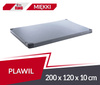 Materac gimnastyczny 200 x 120 x 10 cm PVC R60 SZARY