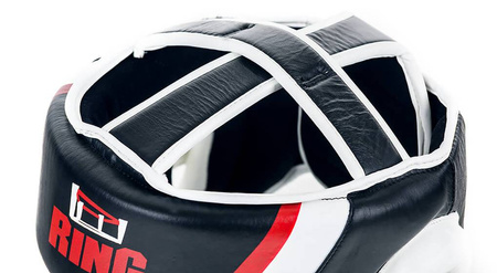 Kask bokserski sparingowy skórzany