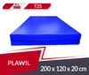 Materac gimnastyczny rehabilitacyjny 200 x 120 x 20 cm T25 Plawil niebieski