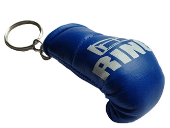 Brelok do kluczy rękawice bokserskie RING niebieski