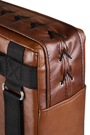 duża tarcza prosta 75 x 35 x 15 cm skóra brązowa