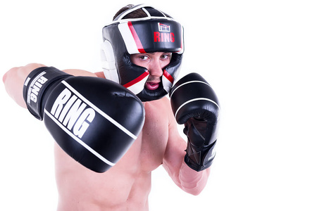 Rękawice bokserskie skórzane Competition Black