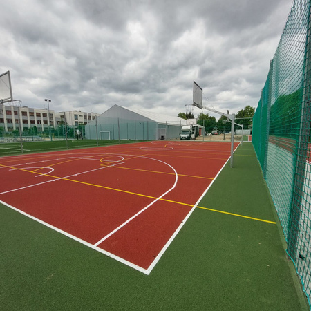 Piłkochwyt 4m stalowy cynkowany