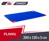 Materac gimnastyczny 200 x 120 x 5 cm PVC T120 niebieski