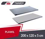 Materac gimnastyczny 200 x 120 x 5 cm PVC T120 + antypoślizgowy szary