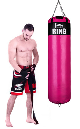 Worek bokserski Super 140 x 40 cm 40 kg różowy