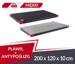 Materac PVC Plawil 200 x 120 x 10 R60 + antypoślizgowy czarny