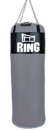 Młodzieżowy zestaw bokserski treningowy 100 x 35 cm szary + rękawice + mocowanie