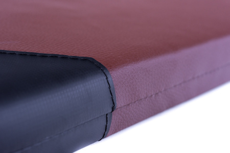 Pokrowiec na materac gimnastyczny 200 x 120 x 5 cm skaj brązowy