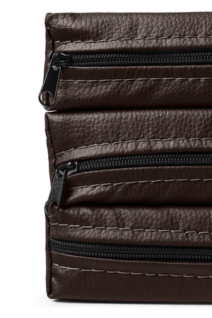 Materac składany 180 x 60 x 5 cm brązowy