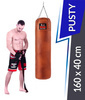 Worek bokserski Premium ze skóry naturalnej 160 x 40 cm pusty brązowy