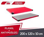 Materac PVC Plawil 200 x 120 x 10 R60 + antypoślizgowy czerwony