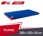 Materac gimnastyczny 200 x 120 x 10 cm PVC R60 niebieski