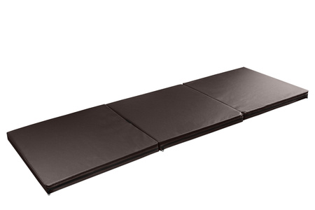 Materac składany 195 x 90 x 5 cm brązowy