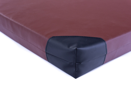 Materac gimnastyczny 200 x 120 x 10 cm skaj R60 brązowy
