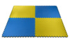 Mata puzzle Eco-Line 100 x 100 x 2 cm niebiesko żółta
